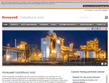 Tablet Screenshot of honeywell-hfacid.com